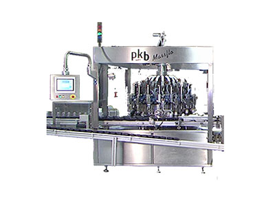 PKB MASSFLO Hair-dye : filling and capping machine up to 200/400 bpm
