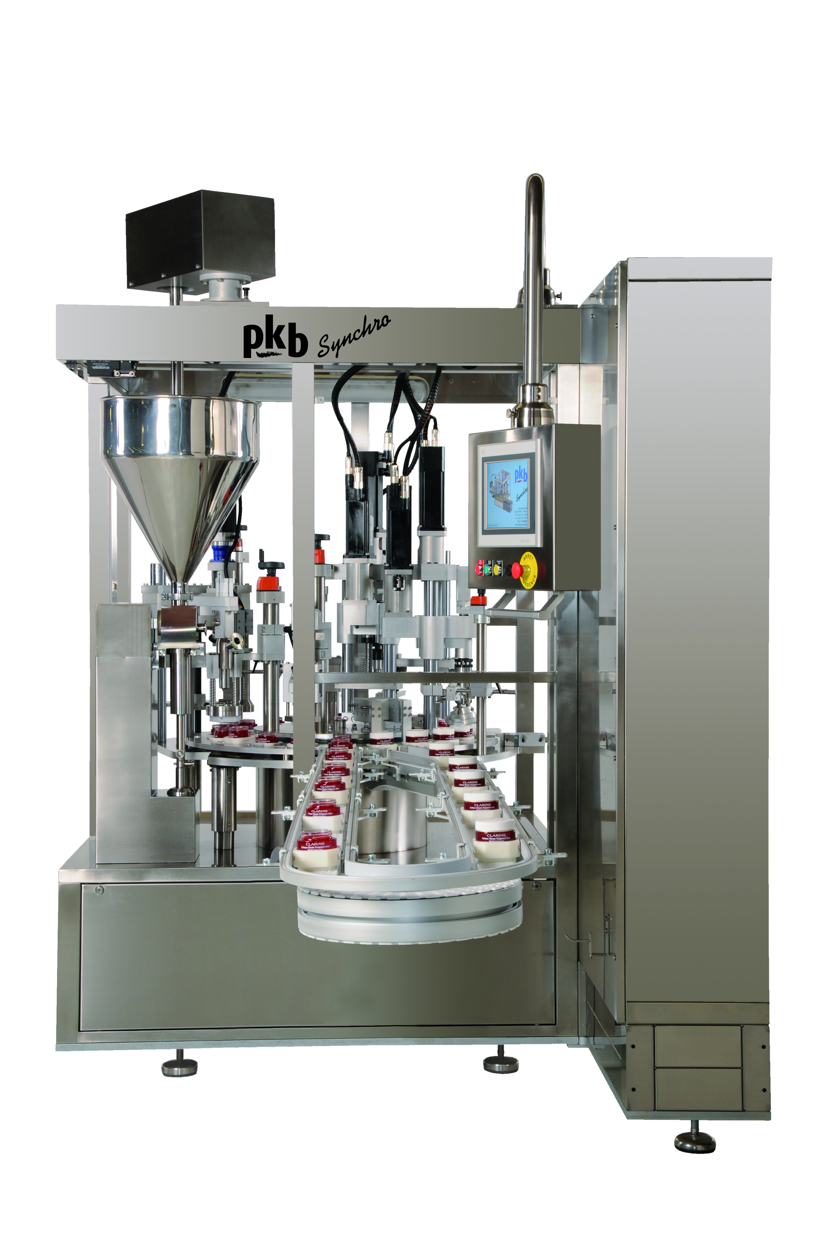 PKB SYNCHRO JARS: filling / capping machine up to 60 jars per minute