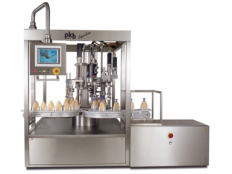PKB SYNCHRO COSMETICS : filling/capping machine up to 50 bpm